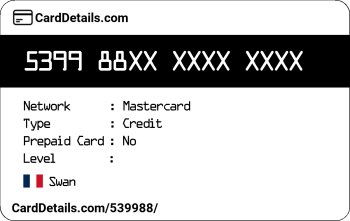 Card Details: 539988