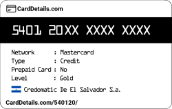 Card Details: 540120