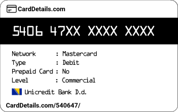 Card Details: 540647