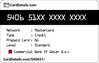 Card Details: 540651