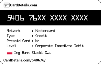 Card Details: 540676