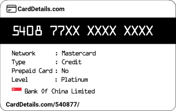 Card Details: 540877