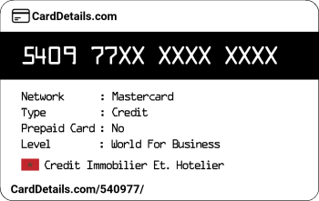 Card Details: 540977