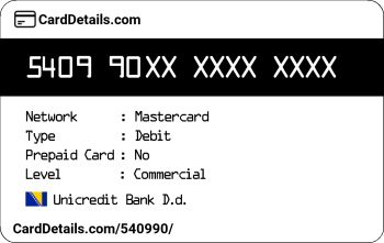 Card Details: 540990