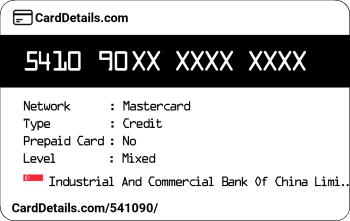 Card Details: 541090