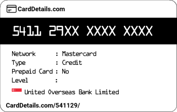 Card Details: 541129
