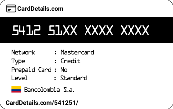 Card Details: 541251