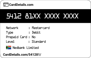Card Details: 541281