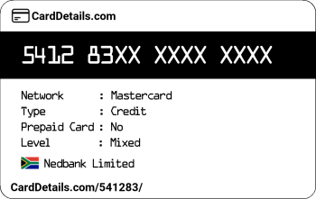 Card Details: 541283