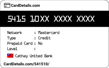 Card Details: 541510