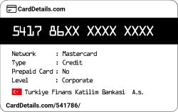 Card Details: 541786