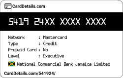 Card Details: 541924