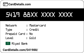 Card Details: 541988
