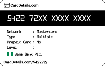 Card Details: 542272