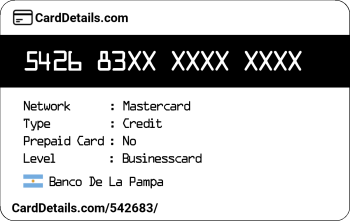 Card Details: 542683