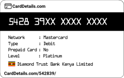 Card Details: 542839