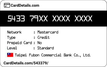 Card Details: 543379