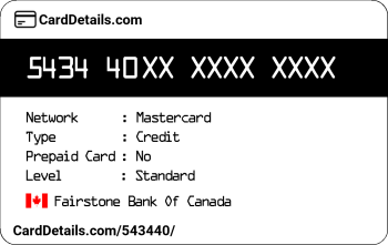 Card Details: 543440