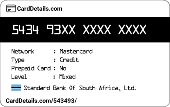 Card Details: 543493