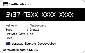 Card Details: 543793