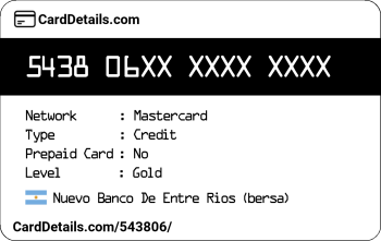 Card Details: 543806