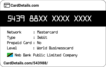 Card Details: 543988