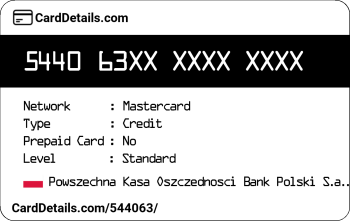 Card Details: 544063