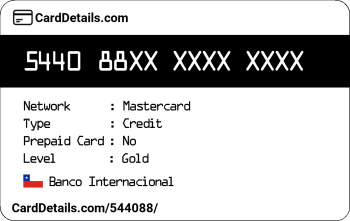 Card Details: 544088