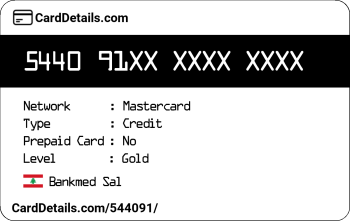 Card Details: 544091
