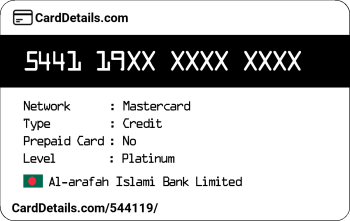 Card Details: 544119
