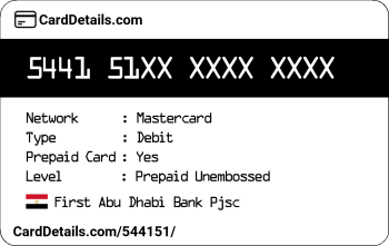 Card Details: 544151