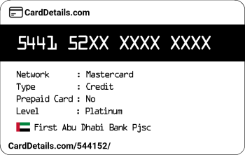 Card Details: 544152