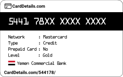 Card Details: 544178
