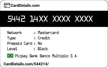 Card Details: 544214