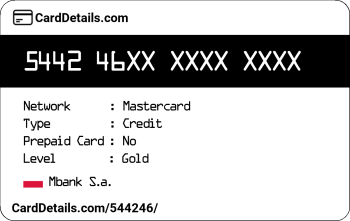 Card Details: 544246