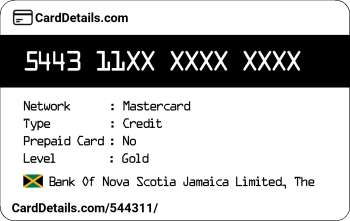 Card Details: 544311