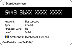 Card Details: 544336