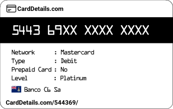 Card Details: 544369