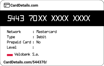 Card Details: 544370