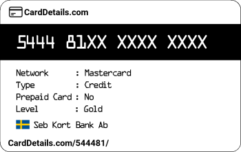 Card Details: 544481