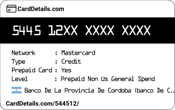 Card Details: 544512