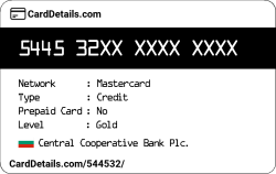 Card Details: 544532