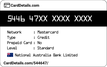 Card Details: 544647
