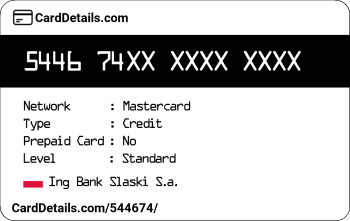Card Details: 544674