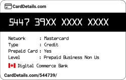 Card Details: 544739