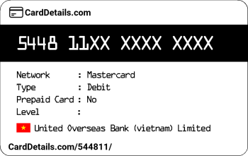 Card Details: 544811
