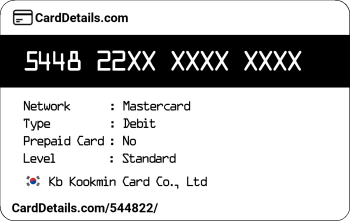 Card Details: 544822
