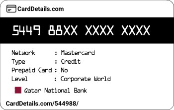 Card Details: 544988