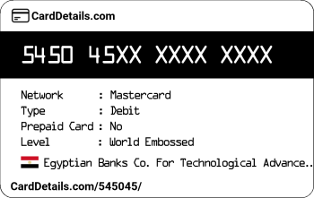 Card Details: 545045