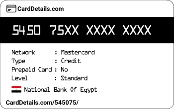 Card Details: 545075